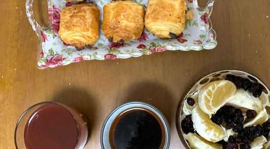カフェ玄神(玄米コーヒー)で作ったフランスの朝ごはん