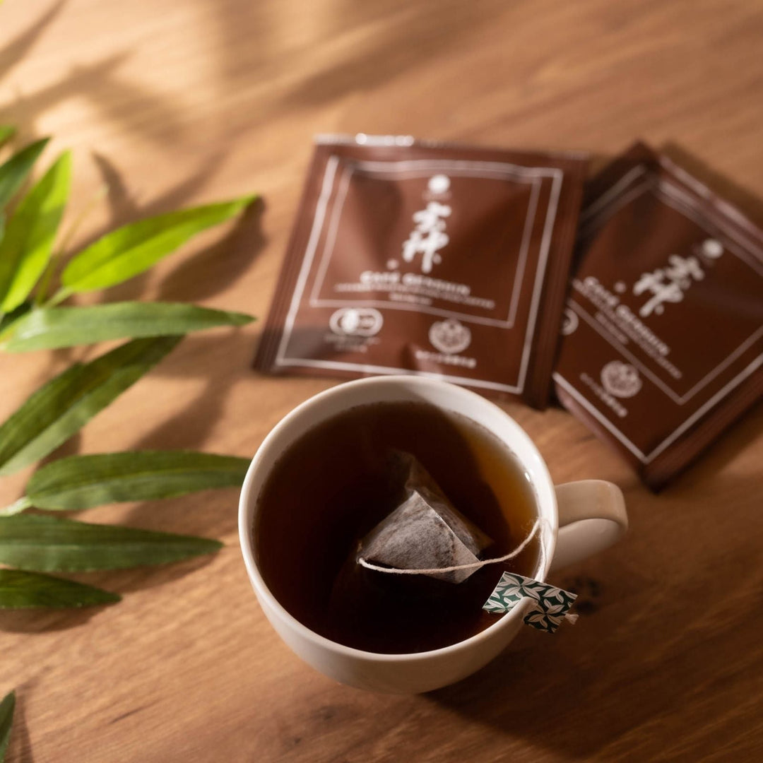 Japanese Gourmet Gift Genshin Brown Rice Coffee (8 tetra bags) with Message Card